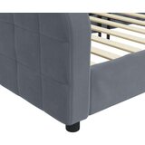 vidaXL Dnevni krevet tamnosivi 90 x 200 cm baršunasti | shoptok.hr