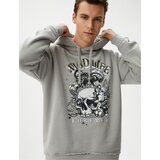 Koton Oversize Hooded Sweatshirt Skull Printed | Shoptok.si