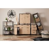 Mömax komoda kirikus, črna, barva hrasta | Shoptok.si