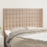  Uzglavlje s ušima boja cappuccina 147x16x118/128cm umjetna koža | Eponuda.ba