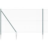 vidaXL Heksagonalna ograja Zelena 1,5x50 m Jeklo, Ograjne stebre s spike 13 kos Ø32 mm 170 cm Galvanizirano jeklo | Shoptok.si