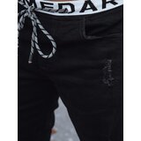DStreet Spodnie męskie jeansowe joggery czarne Cene