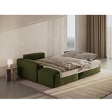 Micadoni Tamno zelena sklopiva kutna garnitura od bouclé tkanine (s lijevim kutom) Jodie – Home | shoptok.hr