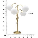 Mauro Ferretti Bela/v zlati barvi namizna svetilka s steklenim senčilom (višina 74 cm) Glamy – | Shoptok.si