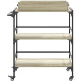  Kuhinjska kolica boja hrasta 81,5x41x92,5 cm konstruirano drvo | shoptok.hr