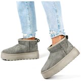 primohurt Dark green women's snow boots with a thick sole, warm winter women's shoes | shoptok.hr