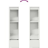 vidaXL Visoka ploča bijela 29,5x34x119,5 cm izrađeno drvo | shoptok.hr