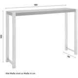 Bessagi Home Moderna Barska Miza Enora, Barva Oreha, Nerjaveče Jeklo | Shoptok.si