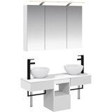  Set ormarića za kupaonicu 4 pcs Bijela 100 x 14,5 x 70 cm | shoptok.hr
