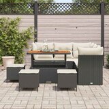  Sjedeća garnitura za vrt 9 kom. Crna poliratan 110 x 55 x 71 cm | shoptok.hr
