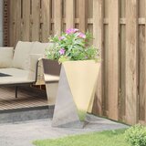 Cvetlično korito srebrna 50 x 50 x 75 cm Nerjaveče jeklo, (5000207748) | Shoptok.si