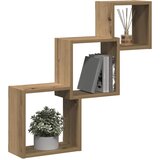  Kockaste zidne police boja hrasta 68x15x68 cm konstruirano drvo | shoptok.hr