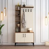 Hanah home Viyana D - Walnut, Cream WalnutCream Hall Stand | ePonuda.com