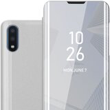 Cadorabo Ohišje, združljiv s Samsungom v Agate Silver - Clear View Zrcalo Zaščitni pokrov s funkcijo stojala 360 stopinj zaščita, (20568657) | Shoptok.si