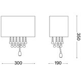 Ideal Lux led zidno svetilo 2xE14/40W/230V + LED/1W | Eponuda.com