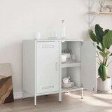 vidaXL Komode 2 kom bijela 36 x 39 x 79 cm od hladno valjanog čelika | shoptok.hr