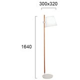  Stojeća lampa VIANA 1xE27/60W/230V bela/smeđa | Eponuda.com