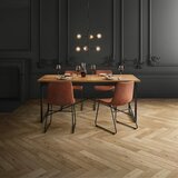 Bessagi Home Raztegljiva Miza Catalina, Barva Hrasta, Železo | Shoptok.si