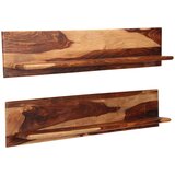  Zidne police od masivnog drva akacije 2 kom 118 x 26 x 20 cm | Eponuda.com