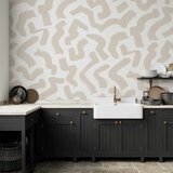  Foto tapeta - Abstract composition - beige patterns in shapes on a white background 300x210 Vodootporna | shoptok.hr