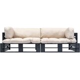 2-dijelni set vrtnih sofa od paleta od borovine s jastucima | shoptok.hr