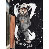DStreet T-shirt męski z nadrukiem czarny | shoptok.hr