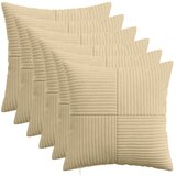  Presvlaka za jastuk 6 kom. ALMELO Siva zelena 35 x 35 cm Kord - Siva zelena 35 x 35 cm 6 | shoptok.hr