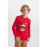 Defacto Boy's New Year Themed Crew Neck Sweater | Eponuda.ba