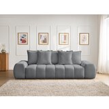 Bobochic Paris Temno siva sedežna garnitura iz šenilje 278 cm Everest – | Shoptok.si