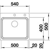 Blanco sudopera etagon 500- if/a saten polirano sa p.č. ,540x500/190 mm | ePonuda.com