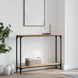 vidaXL Konzolna mizica sonoma hrast 100x22,5x75 cm inženirski les | Shoptok.si