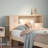 vidaXL Vzglavje s predelki 90 cm trdna borovina Cene