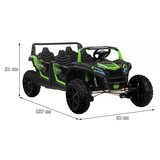 Buggy na akumulator za 4 osobe ATV RACING UTV2000 4x4- zeleni | shoptok.hr