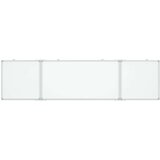  Magnetna bijela ploča sklopiva 160 x 40 x 1 7 cm aluminijska | shoptok.hr