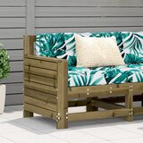  Vrtna sofa s naslonom za ruke 69 x 62 x 70,5 cm od borovine | shoptok.hr