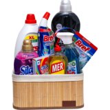 Henkel Paket kućne hemije, 8 proizvoda + Bambus korpa za odlaganje Cene