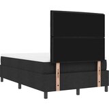  Krevet s opruga kutije s uzglavljem Crna 120 x 200 cm tkanina Slike