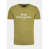 Peak Performance Majica Original G77692390 Zelena Slim Fit