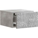  Noćni ormarić za montažu na zid Betonska siva 49 x 34,5 x 20 cm | shoptok.hr