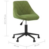  Okretna Radna stolica - Uredska stolica svjetlozelena baršunasta | shoptok.hr