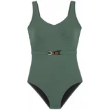 Lascana Jednodijelni kupaći kostim ' Yves' smaragdno zelena