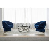 Livetastic KLUBSKA MIZA, prozorno, srebrne barve | Shoptok.si