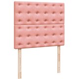  box spring s madracem LED ružičasti 120x190cm baršunasti | shoptok.hr