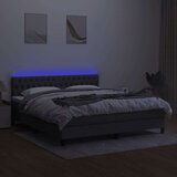  Box spring s madracem LED tamnosivi 160x200 cm tkanina | shoptok.hr