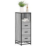 vidaXL Kopalniška omarica siva sonoma 35x37,5x100 cm inženirski les | Shoptok.si