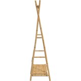  Stalak za odjeću s policom 102 x 50 x 190 cm od bambusa | shoptok.hr