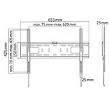 Cabletech Fiksni zidni nosač 37-70&amp;quot; do 50kg VESA Max. 600x400 LP42-46F Slike