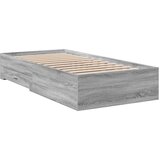  The Living Store Posteljni okvir s predali siva sonoma 100x200 cm inženirski les - Posteljni Okvir, (21500740) | Shoptok.si