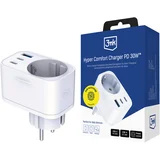 KOMFORTNI POLNILEC GAN 30W QC PD PPS 2C1A1S ZA PAMETNE TELEFONE IN GADGETE USB-C, (5000302936)