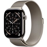 Apple Watch Series 11 GPS + Cellular 46mm Natural Titanium Case with Natural Milanese Loop - S/M, (5000011473) | Shoptok.si